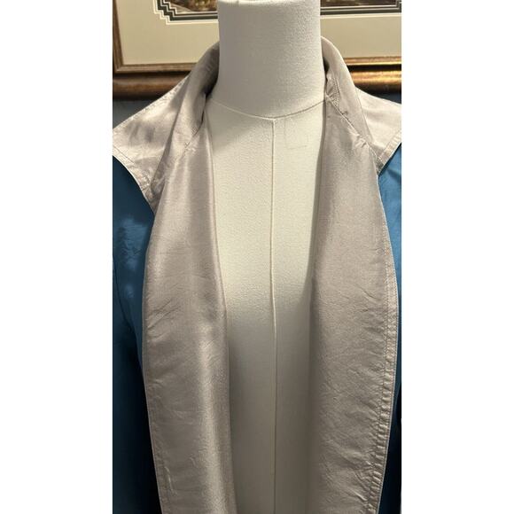 Russell Kemp Blazer SZ 10 100% Silk and Silk Lined Vintage Shoulder Pads Y2K - Picture 2 of 7